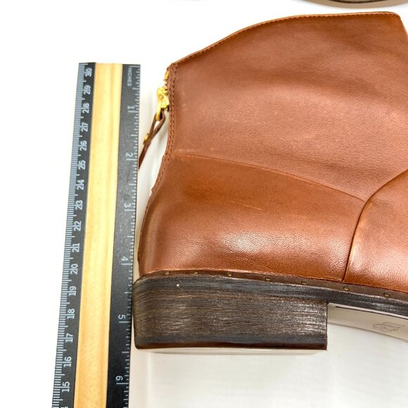 UGG Womens‎ Size 9.5 Bruno Brown Leather Ankle Boots Shoes - Picture 12 of 16